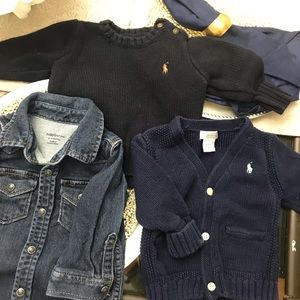 Bundle of baby boy tops
